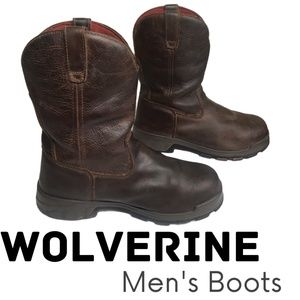 Wolverine Brown Motorcycle Work Steal Toe Boots 12